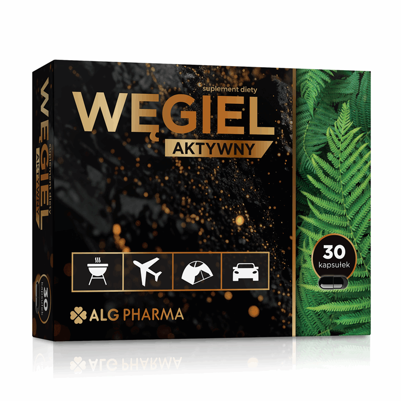 Alg Pharma Węgiel aktywny w kapsułkach, 30 szt.