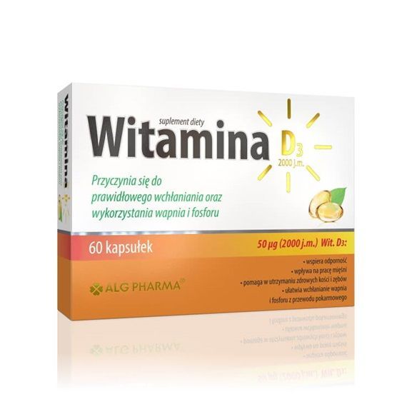 ALG Pharma Witamina D3 2000 j.m. kapsułki, 60 szt.