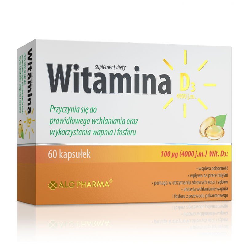 Alg Pharma Witamina D3 4000 j.m. kapsułki, 60 szt.