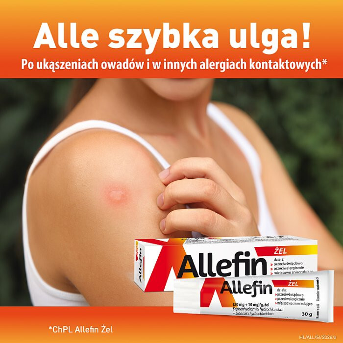 Allefin (20 mg+10 mg)/g żel 30 g