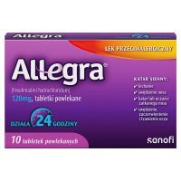 Allegra 120 mg 10 tabl.