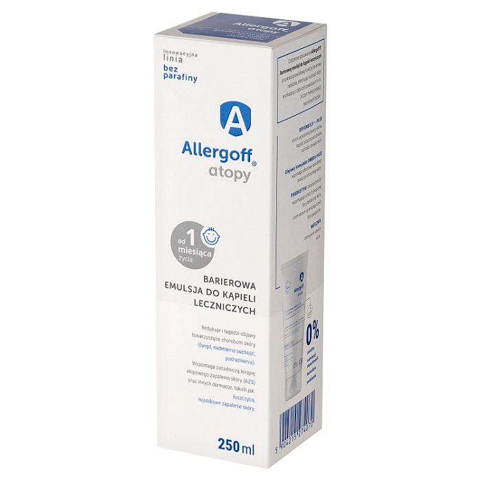 Allergoff ATOPY Barierowa emulsja do kąpieli leczniczych 250 ml / Emolient