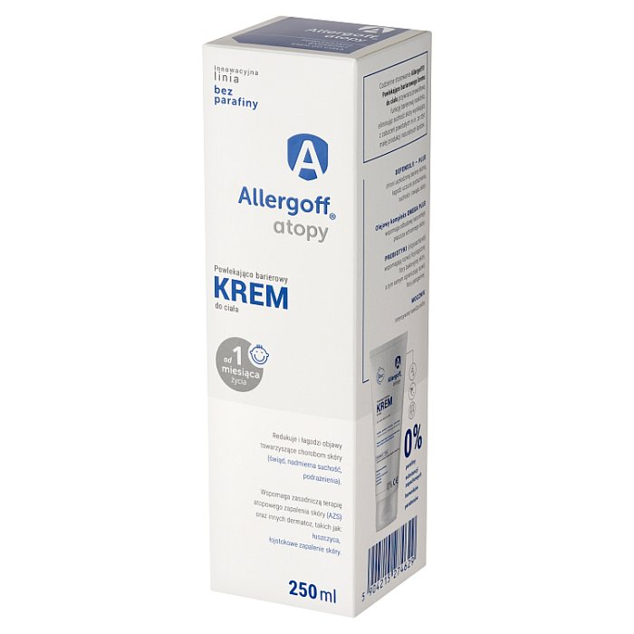 Allergoff Atopy krem powlekająco-barierowy do ciała od 1. miesiąca, 250 ml