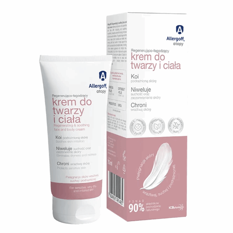 Allergoff Atopy Regenerująco-łagodzący krem do twarzy i ciała, 250 ml
