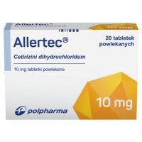 Allertec 10 mg 20 tabletek powlekanych