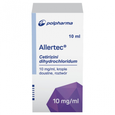 Allertec 10 mg/ml 10 ml krople doustne,roztwór