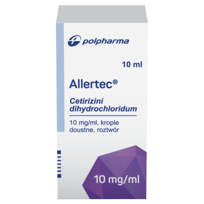 Allertec 10 mg/ml 10 ml krople doustne,roztwór