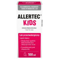 Allertec Kids syrop 5 mg/5 ml, 100 ml
