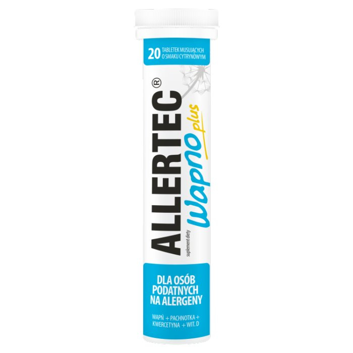 Allertec Wapno plus (smak cytrynowy) 20 tabletek musujących