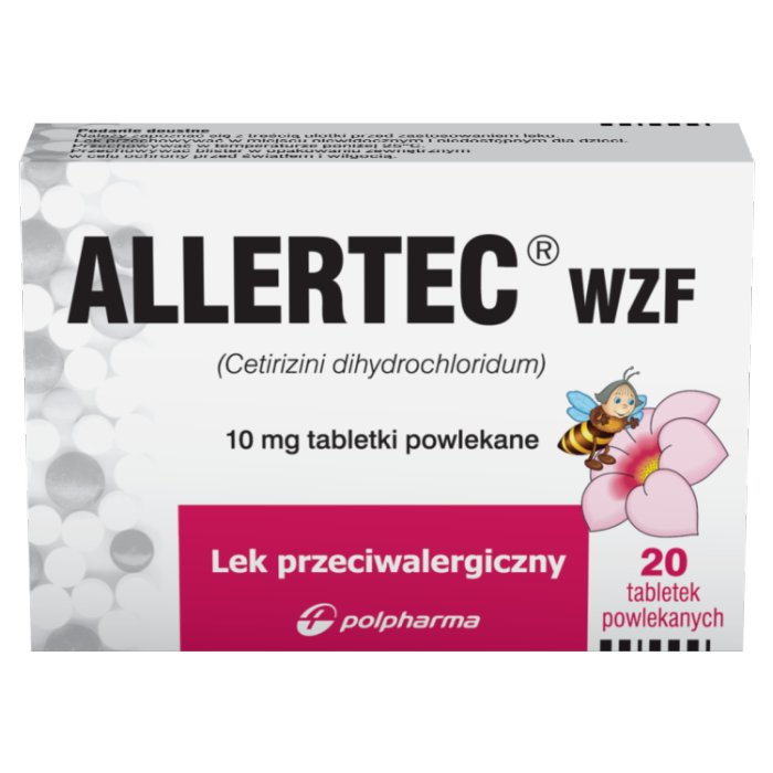 Allertec WZF 10 mg 20 tabletek powlekanych