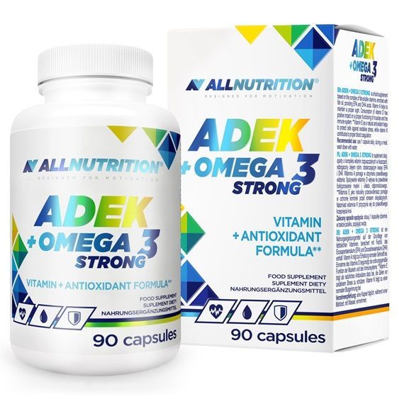 Allnutrition Adek + Omega 3 Strong kapsułki, 90 szt.