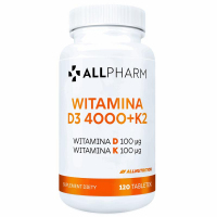 Allnutrition Allpharm Witamina D3 4000 + K2 tabletki, 120 szt.