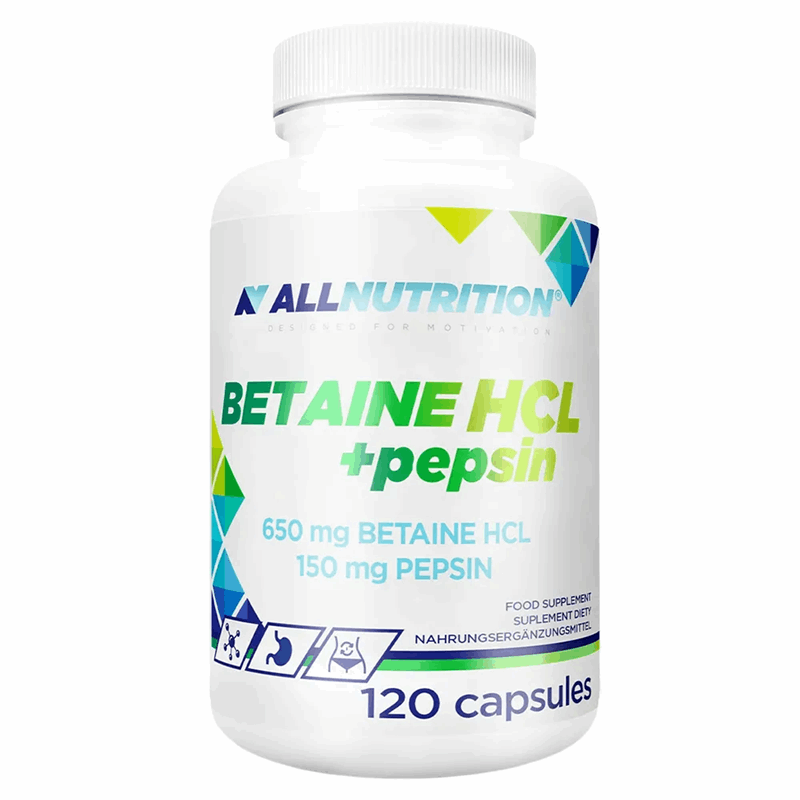 Allnutrition Betaine HCl + Pepsin kapsułki, 120 szt.