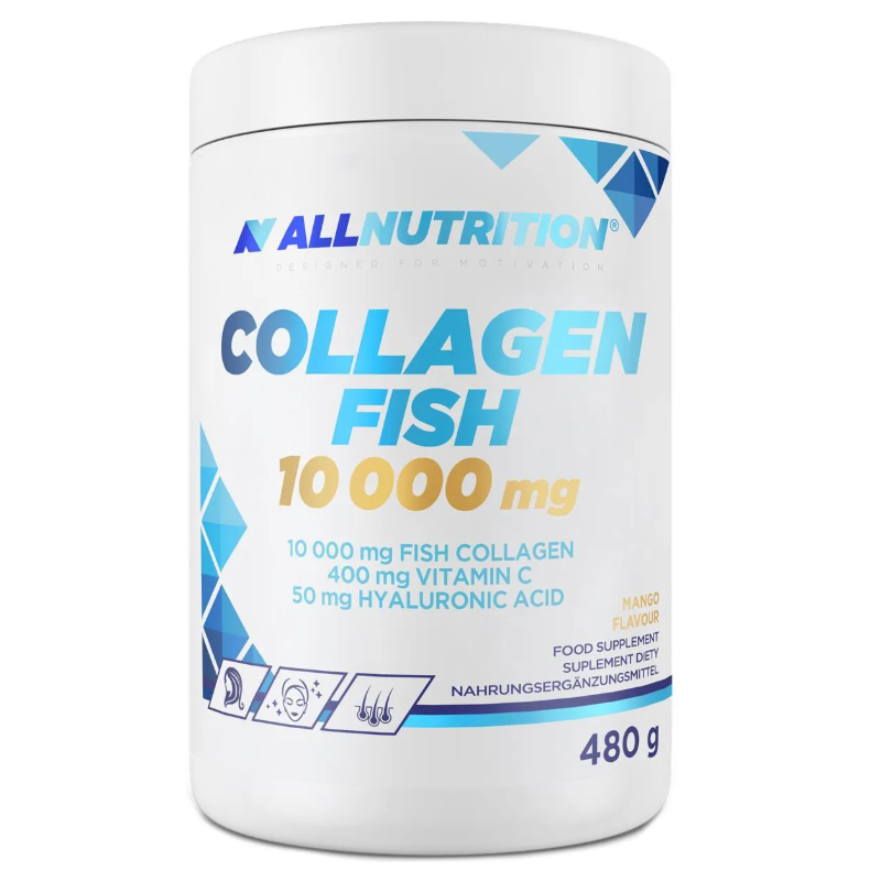 Allnutrition Collagen Fish 10 000 mg proszek o smaku mango, 480 g