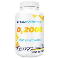 Allnutrition D3 2000 kapsułki z witaminą D, 200 szt.