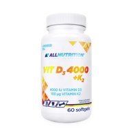 Allnutrition D3 4000 IU + K2 kapsułki na zdrowe kości i odporność, 60 szt.