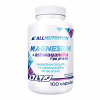 Allnutrition Magnesium + Ashwagandha + B6(P-5-P) kapsułki, 100 szt.