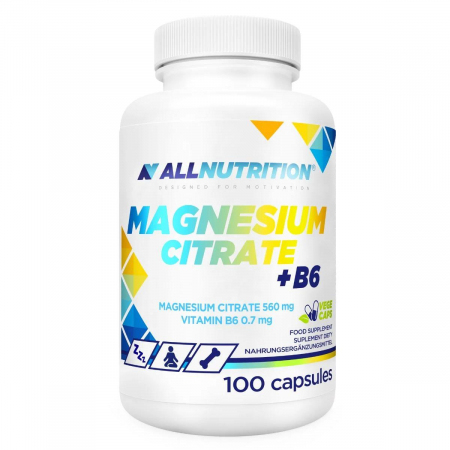 Allnutrition Magnesium Citrate + B6 kapsułki, 100 szt.