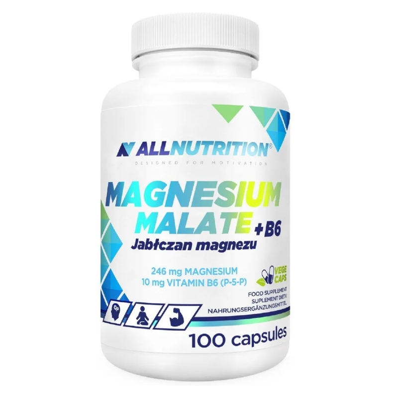 Allnutrition Magnesium Malate + B6 kapsułki, 100 szt.