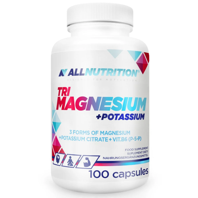 Allnutrition Tri Magnesium + Potassium kapsułki, 100 szt.