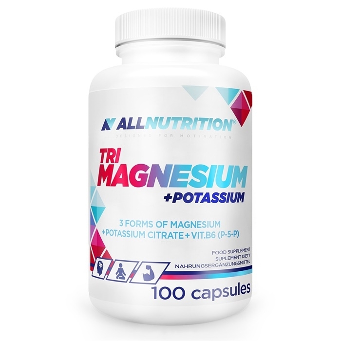 ALLNUTRITION Tri Magnessium + Potassium 100 kapsułek