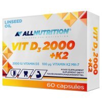 ALLNUTRITION Vit.D3 2000IU + K2 60 kapsułek