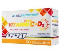 Allnutrition Vitamin C 1000+D3 kapsułki, 30 szt.