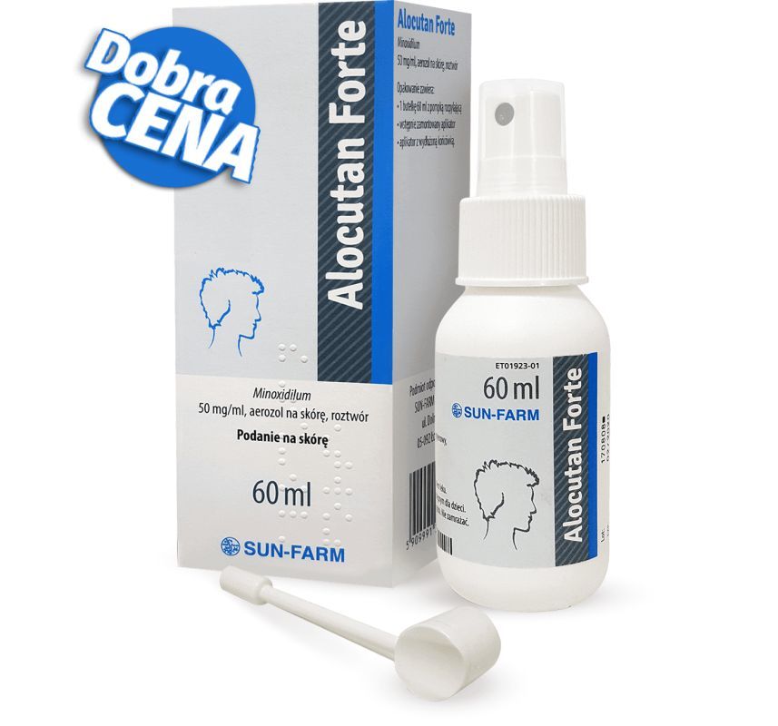 Alocutan Forte 50 mg/ml aerozol na skórę, 60 ml