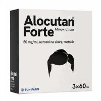 Alocutan Forte 50 mg/ml aerozol na skórę, 3 x 60 ml