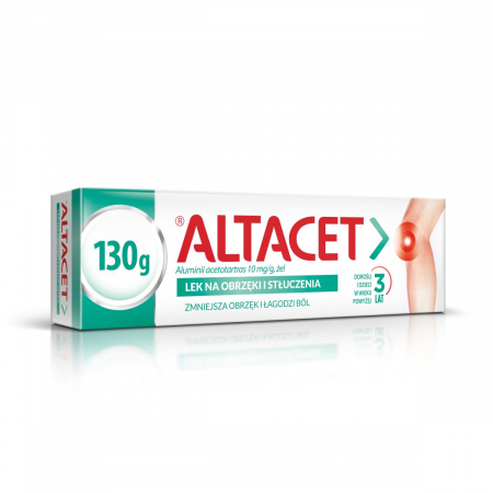 Altacet 10 mg/g żel na obrzęki i stłuczenia, 130 g