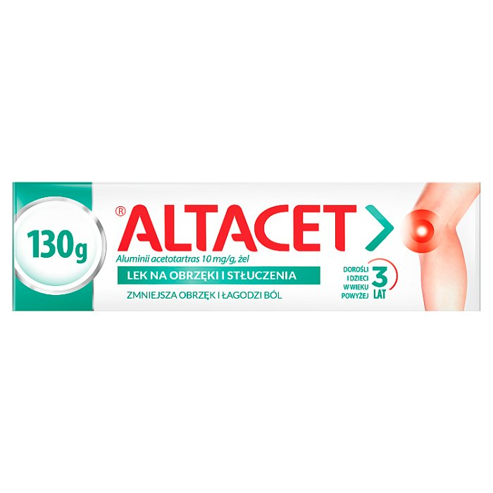 Altacet 10 mg/g żel na obrzęki i stłuczenia, 130 g