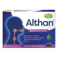Althan pastylki do ssania o smaku czarnej porzeczki, 36 szt.