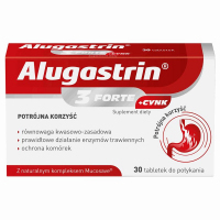 Alugastrin 3 Forte + Cynk tabletki do połykania, 30 szt.