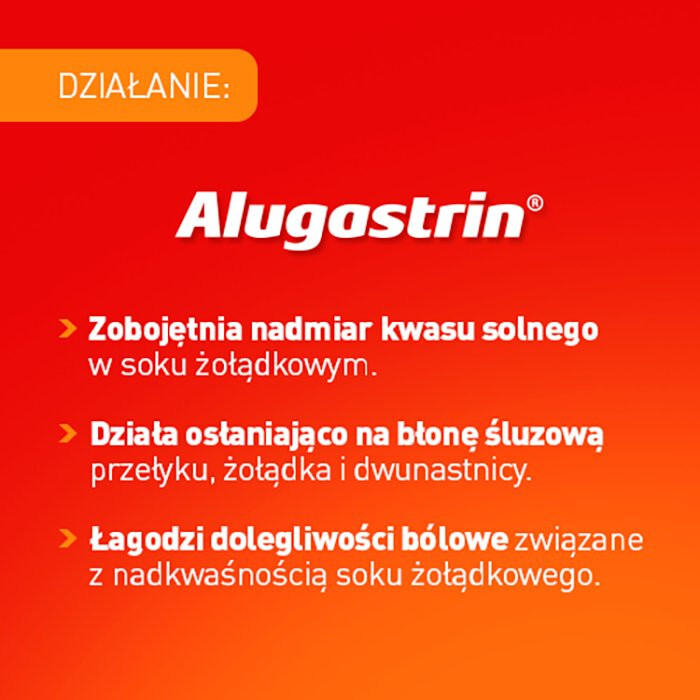 Alugastrin (smak miętowy) 40 tabl.