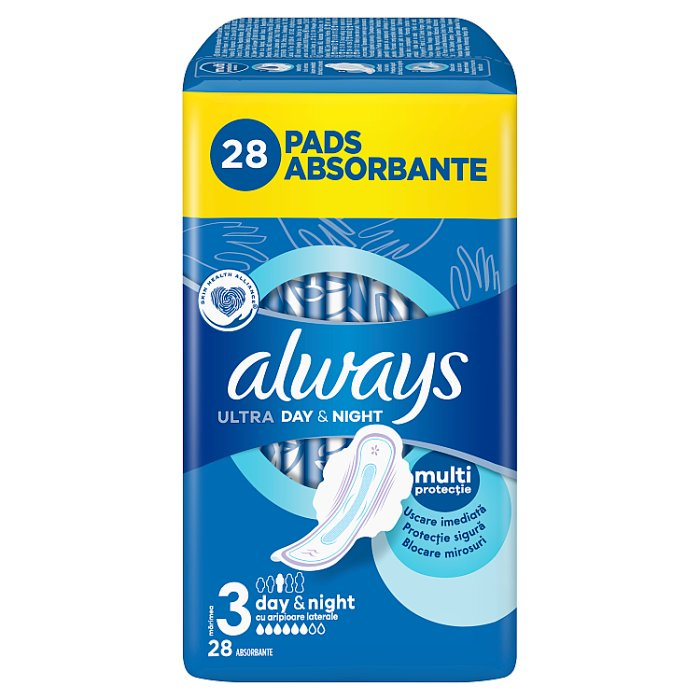 Always Ultra Day & Night podpaski higieniczne ze skrzydełkami, 28 szt.