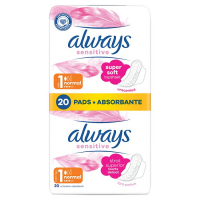 Always Ultra Sensitive Normal Plus Podpaski 20 sztuk