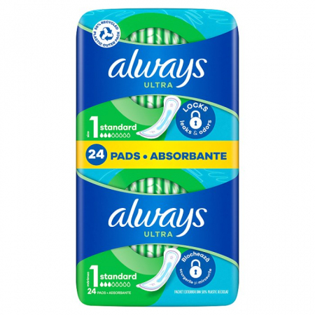 Always Ultra Standard Podpaski 24 sztuki