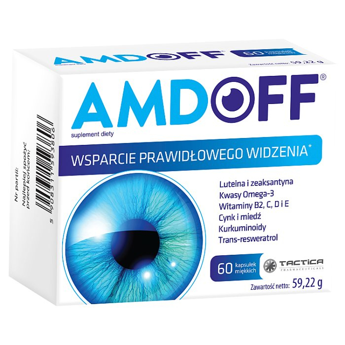 Amdoff kapsułki miękkie wspierające prawidłowe widzenie, 60 szt.