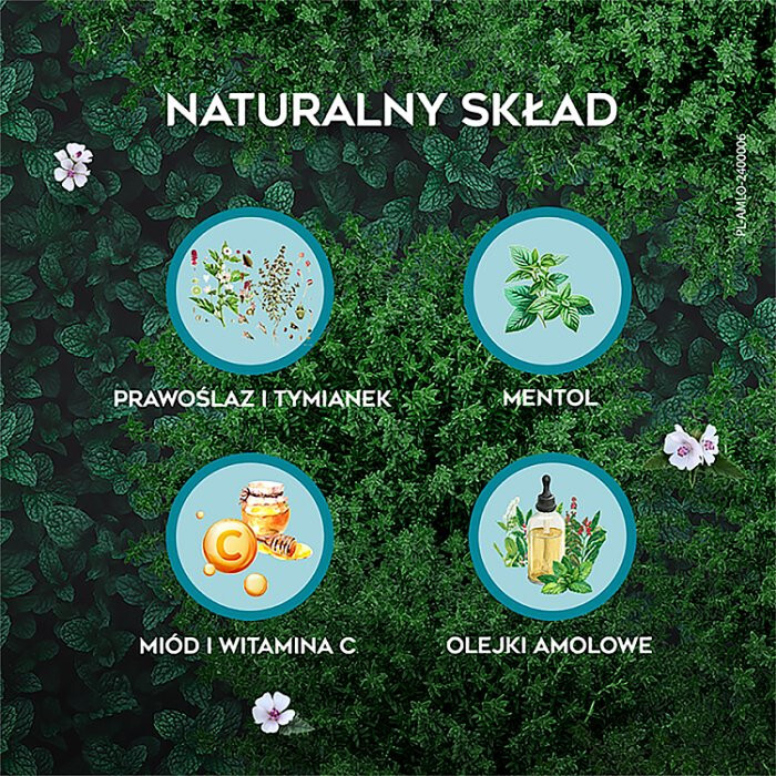 Amolowe na gardło z miodem i witaminą C pastylki do ssania, 16 szt.