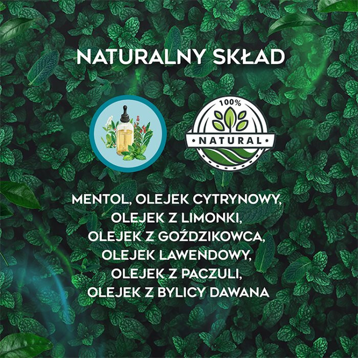 Amolowe plastry aromatyczne na niedrożność nosa, 5 szt.