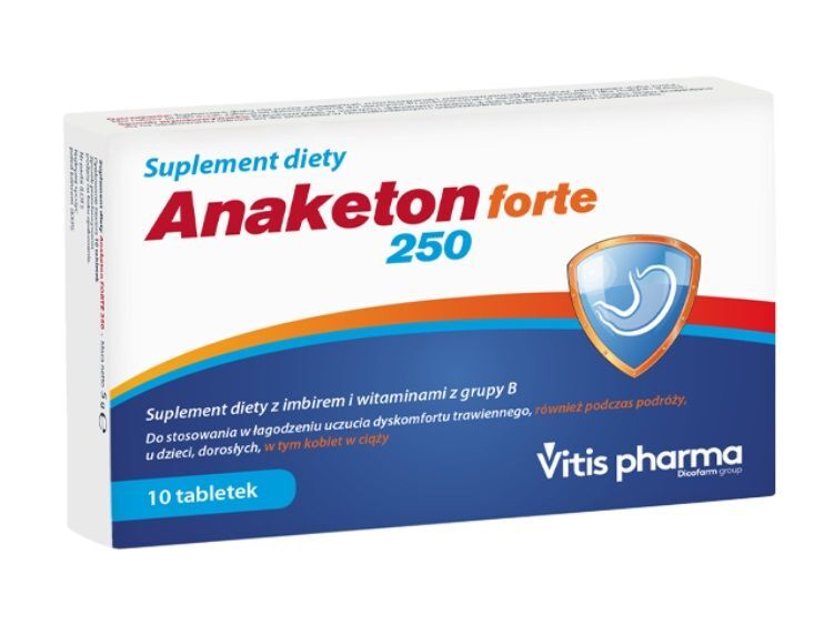 Anaketon Forte 250 tabletki, 10 szt.