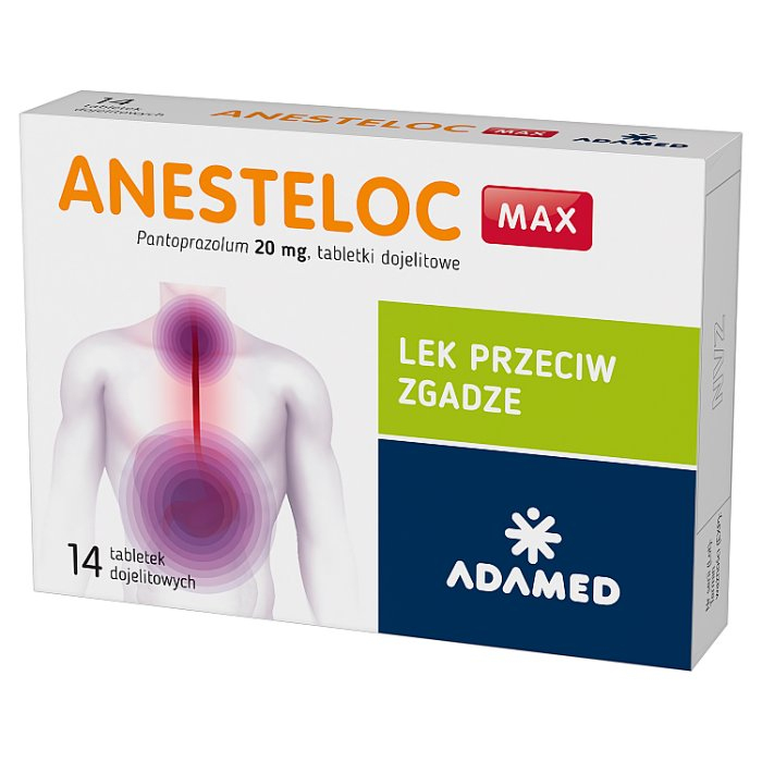Anesteloc Max 20 mg 14 tabletek dojelitowych