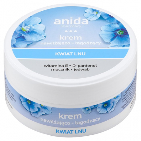 ANIDA Krem nawilżająco-łagodzący Kwiat Lnu 125 ml
