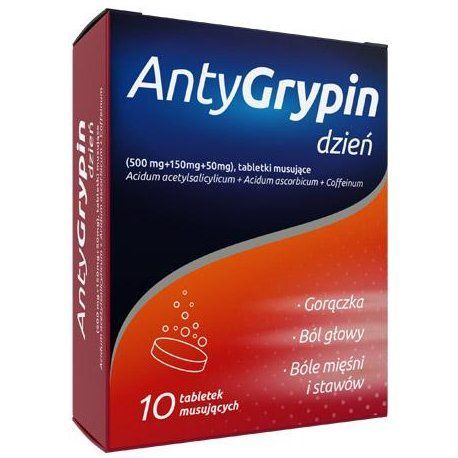 AntyGrypin dzień 10 tabletek musujących