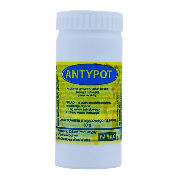 Antypot zasypka przeciw potowa do stóp 30 g
