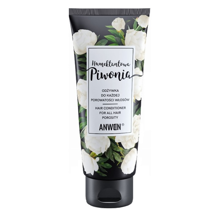 Anwen Humektantowa Piwonia odżywka do każdej porowatości włosów, 200 ml