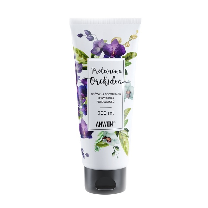 Anwen Proteinowa Orchidea odżywka do włosów o wysokiej porowatości, 200 ml