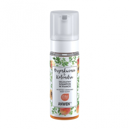 ANWEN Szampon w piance Brzoskwinia i Kolendra 170 ml