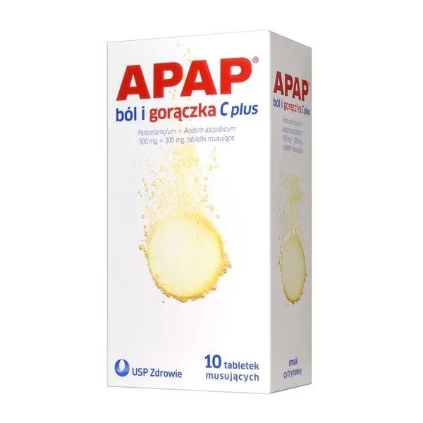Apap Ból i Gorączka C Plus 10 tabletek musujących
