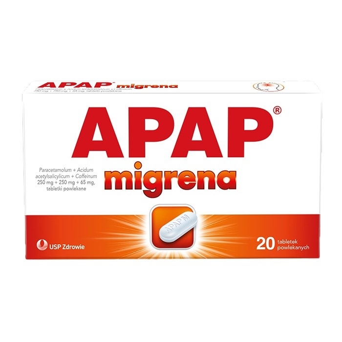 Apap Migrena 20 tabletek powlekanych